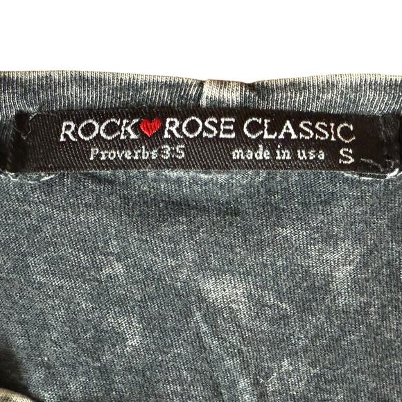 Rock Rose Classic Acid Wash Tank Top 100% Cotton Graphic Shirt Womens Sz Small - Picture 4 of 6